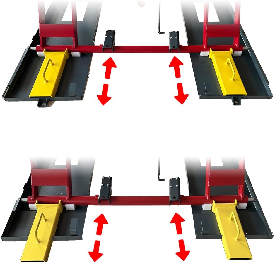X77 7000Lbs 110V Portable Car Lift Scissor Lift, Electric Release 39.37" Auto Lift Adjustable Mid Rise Lift for Cars