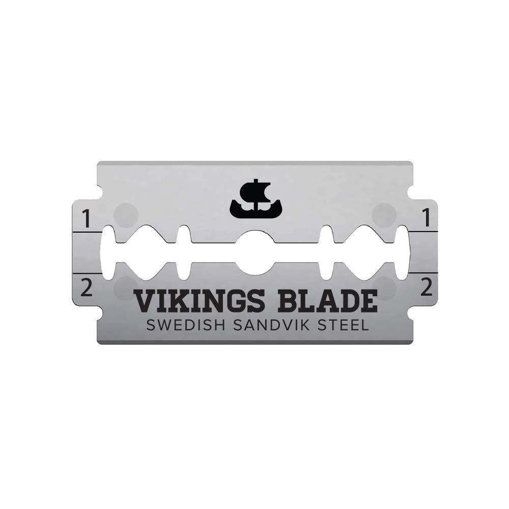 Double Edge Safety Razor Blades, 50x Blades, Swedish Steel + Platinum Coated, Replacement Razor Blades & Refills