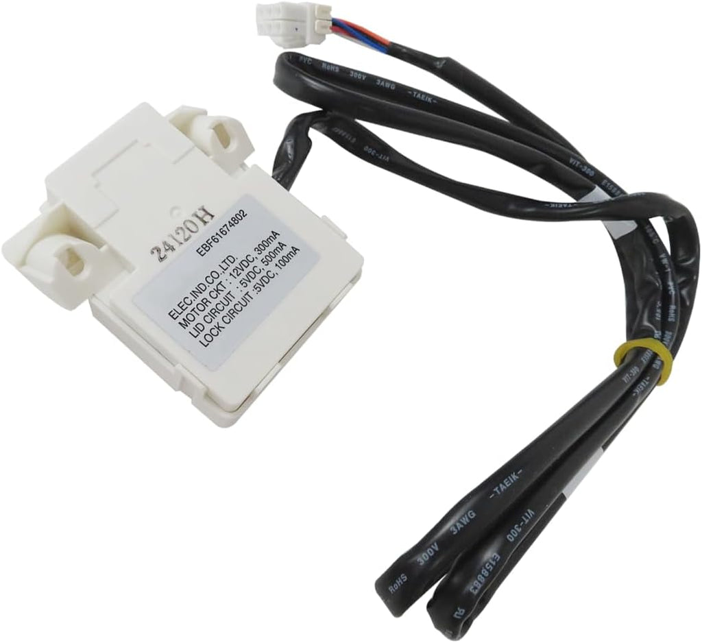 EBF61674802 Washer Lid Lock Switch Replacement Part for L-G Washer WT7300CV/01 WT7305CV/00 WT7305CW/00 WT7400CV/00 WT7400CW/00 WT7405CV/00 by YTXXDEUS