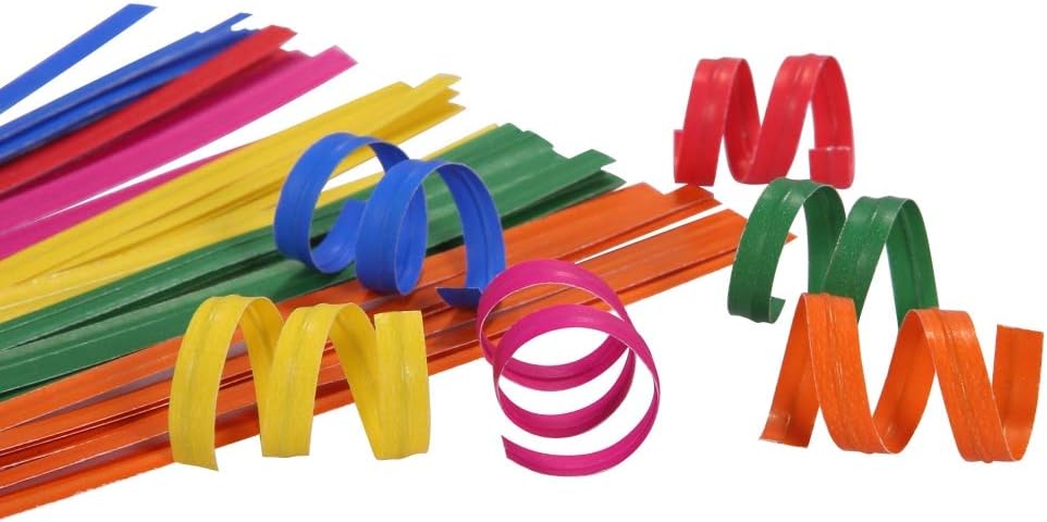 Multicolor Wired Kraft Paper Twist Ties 4 in, 1200 Count