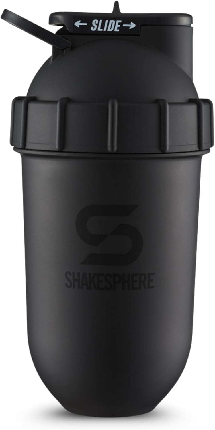 Shaker Bottle - 24oz Leak Proof Protein Shaker Bottle for Pre Workout, Smoothie, and Powder Drink Mixes, No-Blade