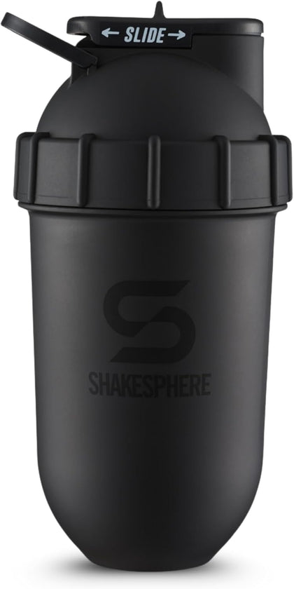 Shaker Bottle - 24oz Leak Proof Protein Shaker Bottle for Pre Workout, Smoothie, and Powder Drink Mixes, No-Blade