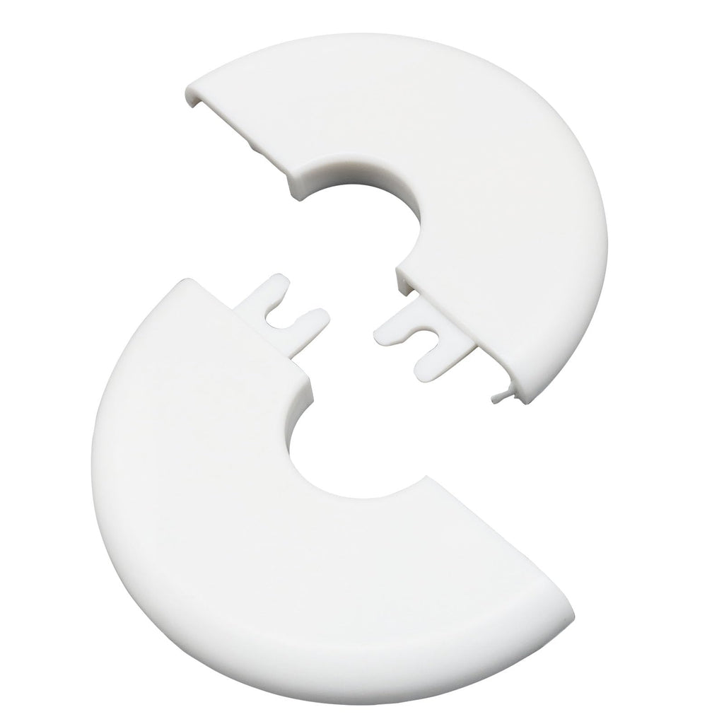 4Pcs 22MM Self-Adhesive Wall Split Flange, White