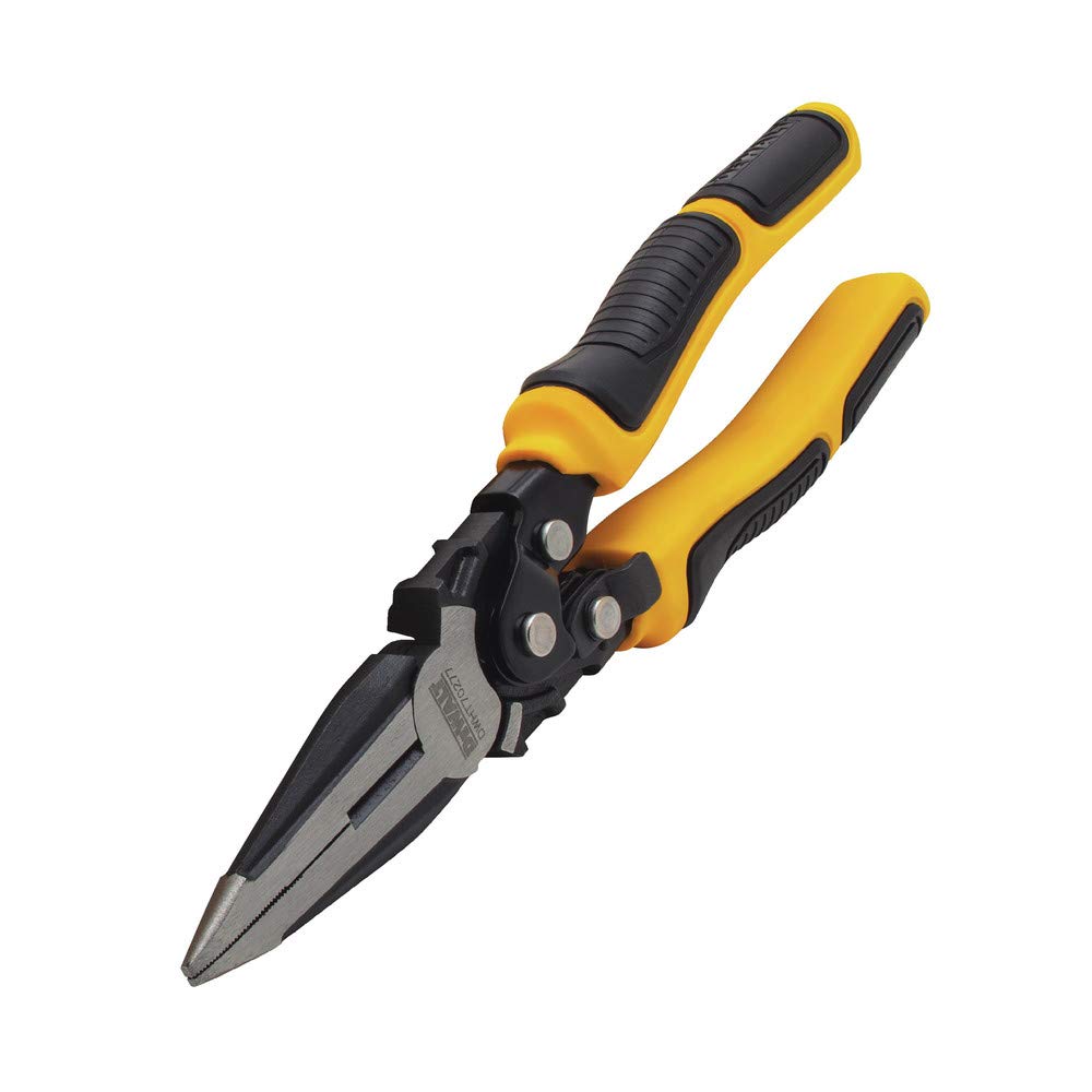 DEWALT DWHT70277 Compound Action Long Nose Pliers 9 Inch , Black