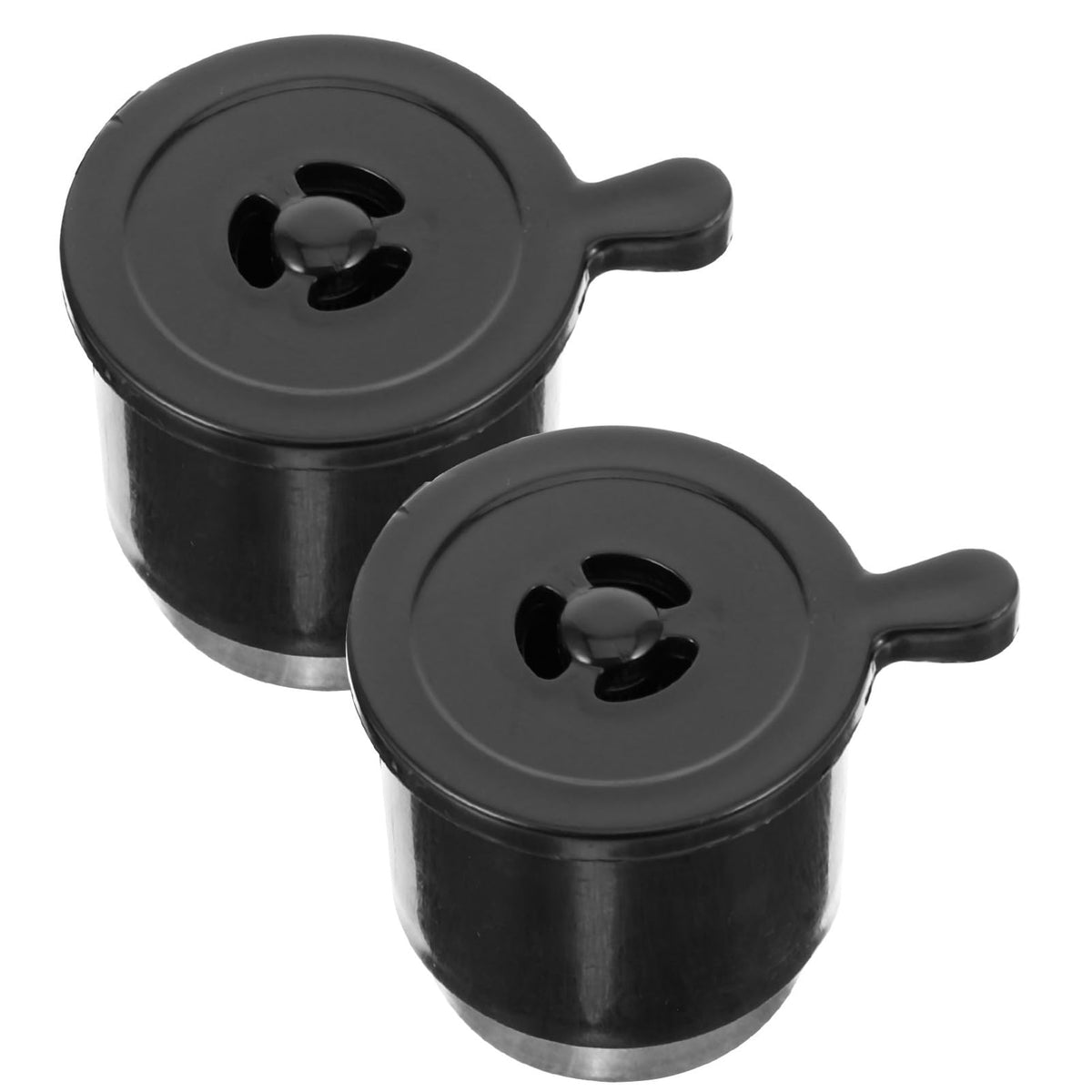 2pcs Pressure Cooker Pressure Limiting Valves, Black Plastic Replacement