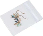 Small Plastic Bags, 100 Pcs Mini Baggies, Clear Plastic Jewelry Thick Self Sealing PVC Bags, Resealable Poly Baggies