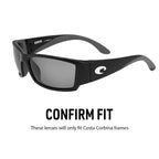 Polarized Replacement Lenses For Costa Corbina (Emerald Green)