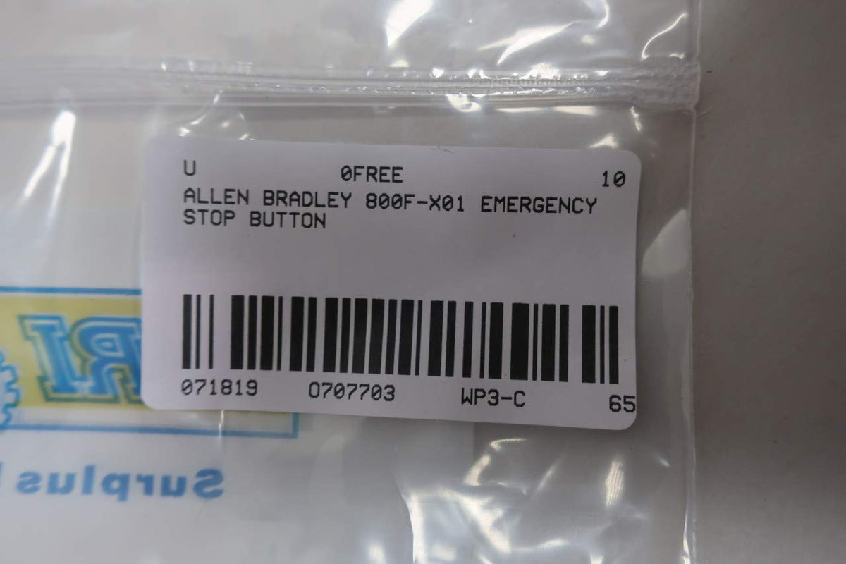 ALLEN BRADLEY 800F-X01 Emergency Stop Button
