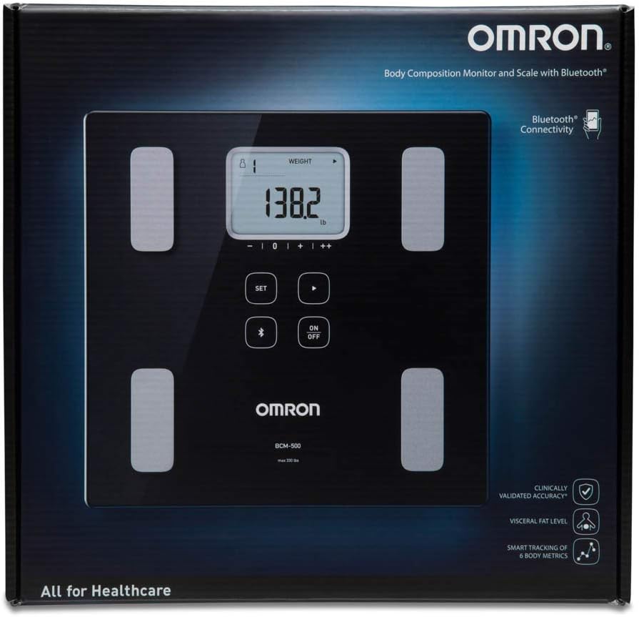 Body Composition Monitor and Scale - Track Muscle Mass Loss/Gain, Weight, Visceral Fat, BMI - Use OMRON Connect App