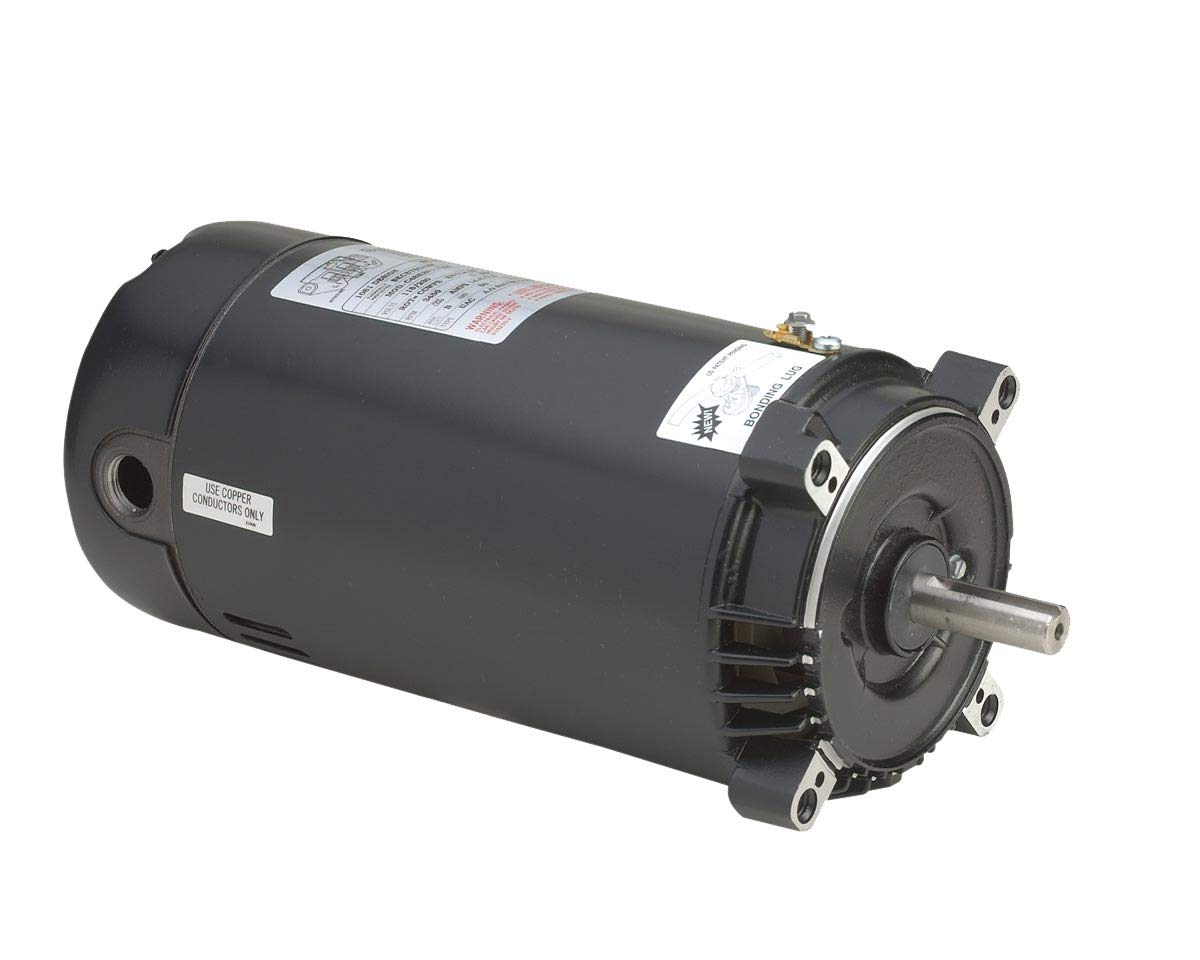 AO Smith SK1052 C-Face Pool Motor, 1/2 HP, Cap Start, 3450 RPM, 115, 230V, 56C Frame