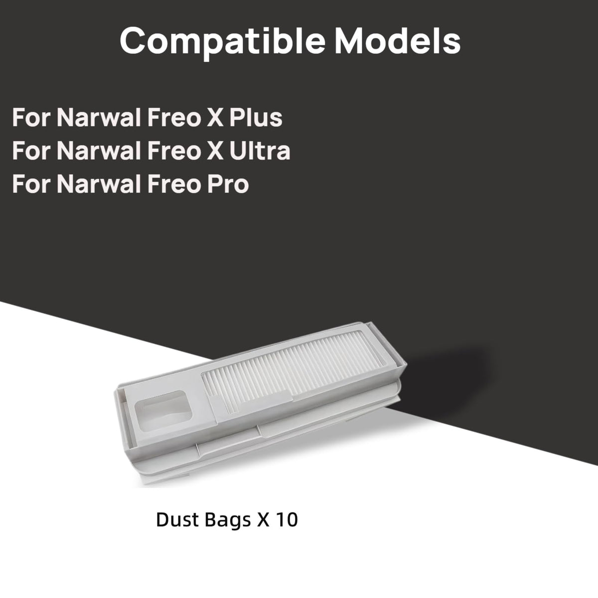 Disposable Dust Bags Compatible with Narwal Freo Pro, Freo X Ultra,X Plus