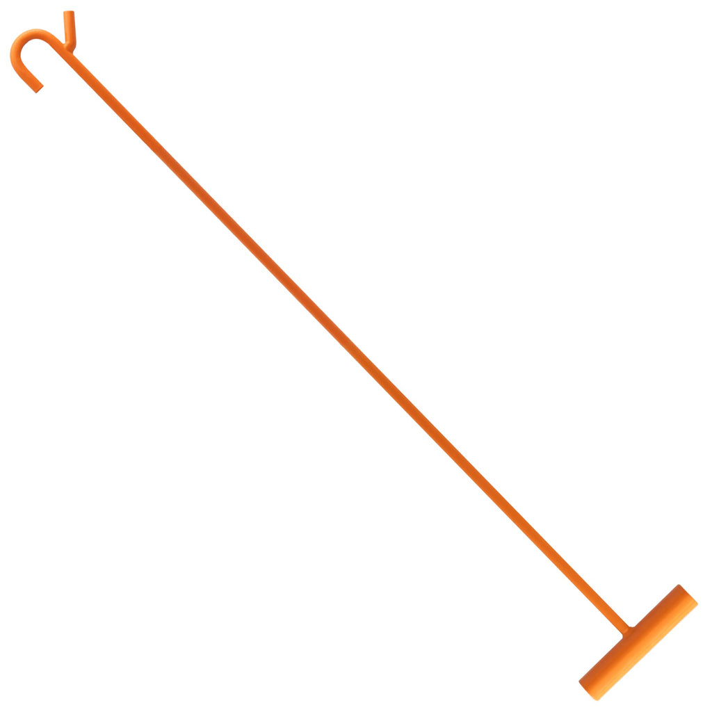 Heavy Duty 5th Wheel Pin Puller, 32" Solid Steel Chrome Plated Fifth Wheel Puller w/Hook, 1 Pack