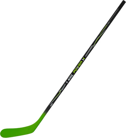 Franklin Sports Street Hockey Sticks - Ambush Junior Street Hockey Stick - Wood and Fiberglass Shaft - ABS Blade
