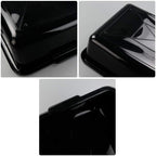 4 Packs Plastic Bus Boxes/Bus Tubs, 13 L Black Commercial Bus Boxes