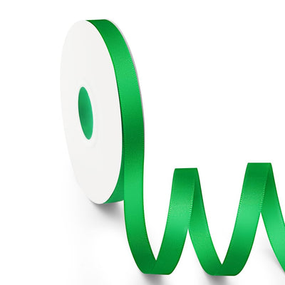 3/8 inch x 25 Yards Double Faced Polyester Emerald Green Satin Ribbon, Perfect for Gift Wrapping Very Suitable for