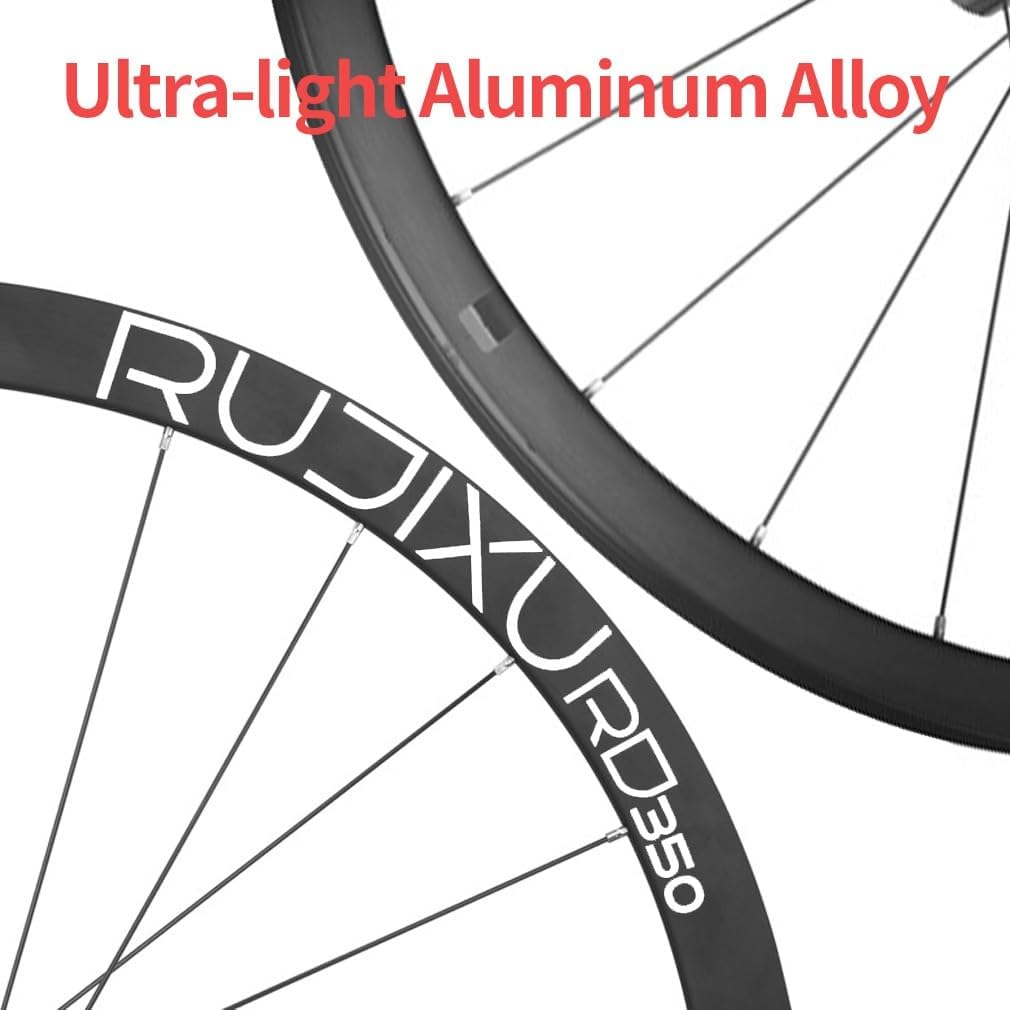 700C Gravel Road Bike Wheelset 35mm Ultralight Aluminum Double Wall Rims Tubeless Ready Cyclocross Wheel, Sealed