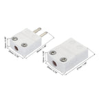 MECCANIXITY Mini K Type Ceramics Thermocouple Wire Connectors, 2 Set