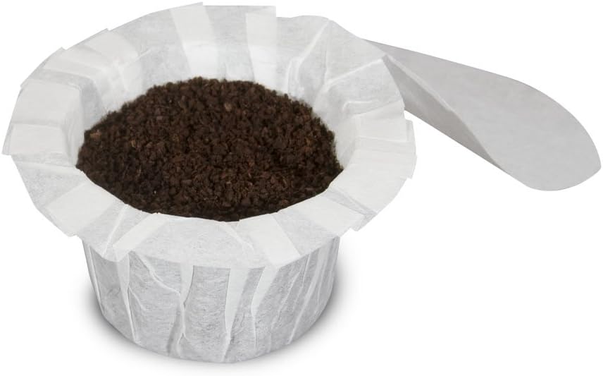 EZ-Cup Paper Filters with Lid for Reusable Coffee Pods, 450 Ct | 9 Packs of 50 Filters, 100% Biodegradable, Patented