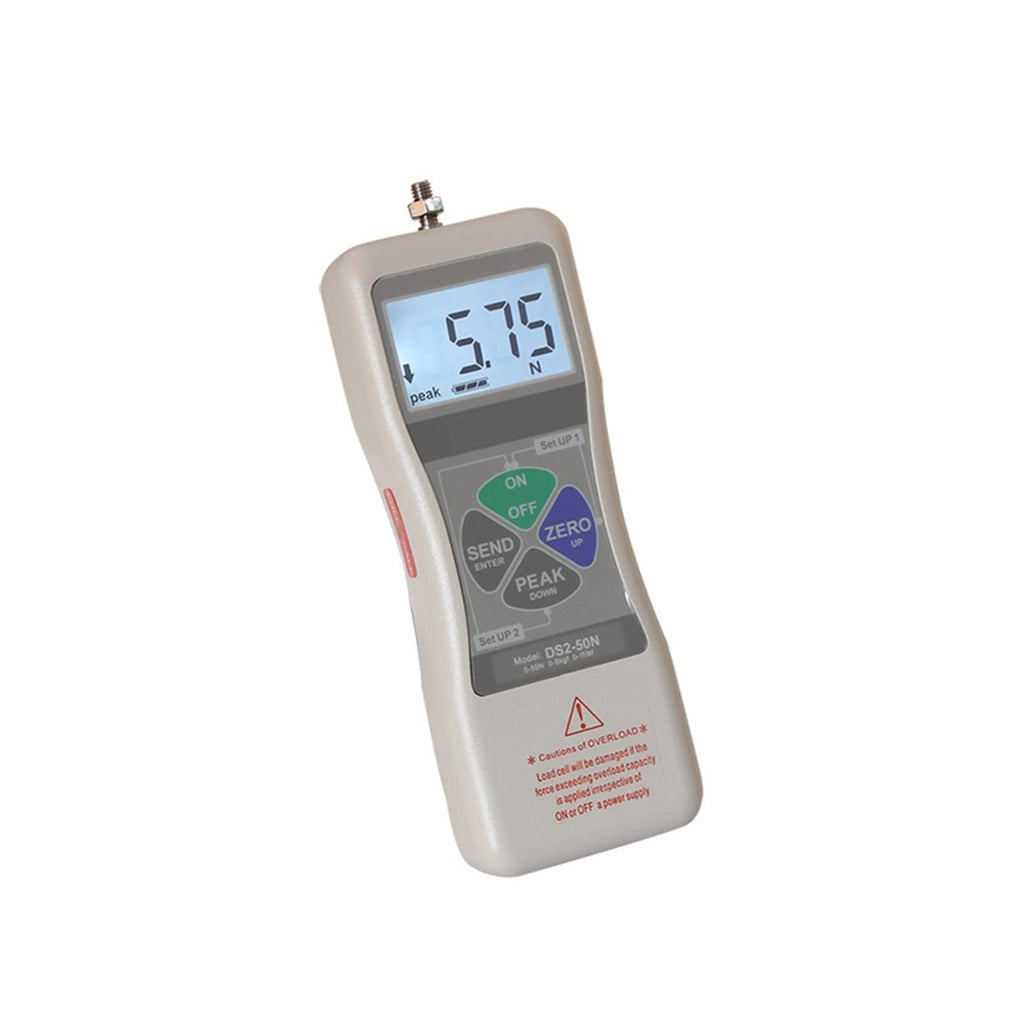 Digital Force Gauge, High Precision Digital DS2-500N 1000N Push Force Gauge Push 20N 2KGS Pull Strength Tester Small Sensor Dynamometer Quality Control & Material Testing(DS2-500N)