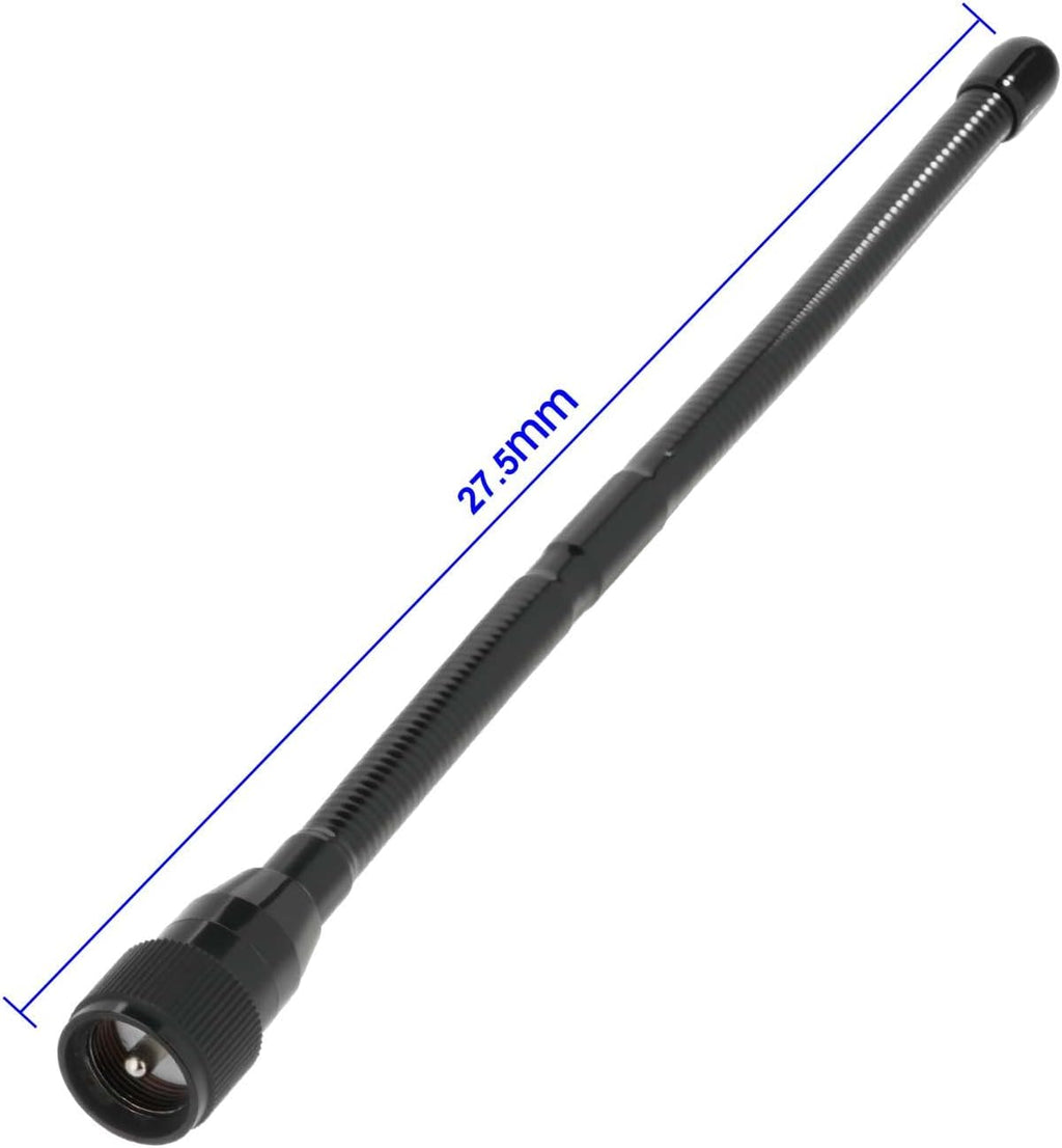 27MHz CB Radio Antenna Soft Whip 10.8Inch PL259 UHF Male Compatible with Cobra Midland Uniden President for Vehicle