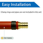 Hooshing 30PCS 1/2 Inch Straight Coupling PEX Fitting