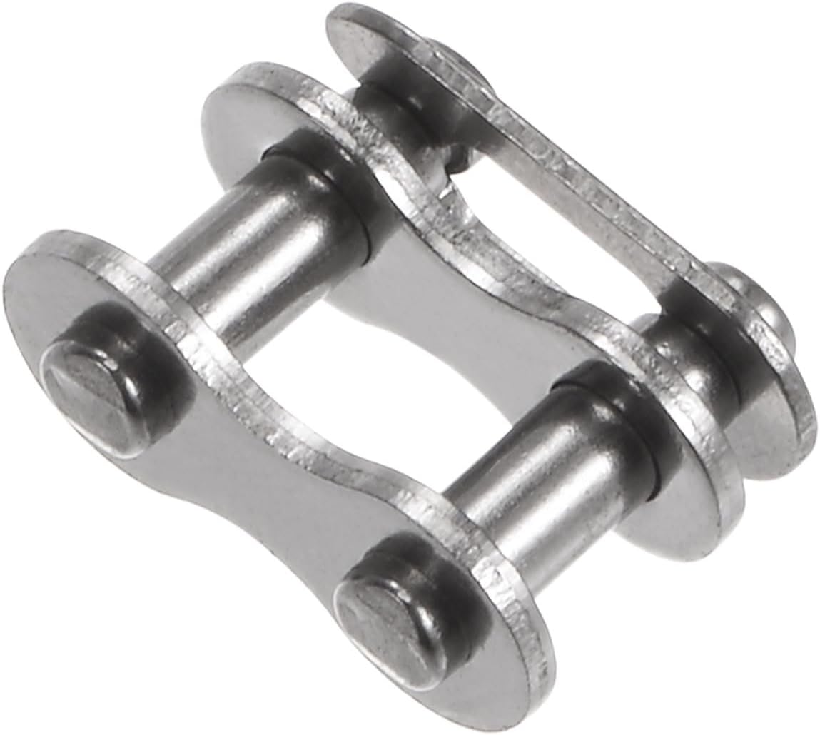 uxcell 6Pcs #25 Chain Master Connector Link Roller 1/4" Pitch Stainless Steel Standard Connecting Split Links for 04C Chain