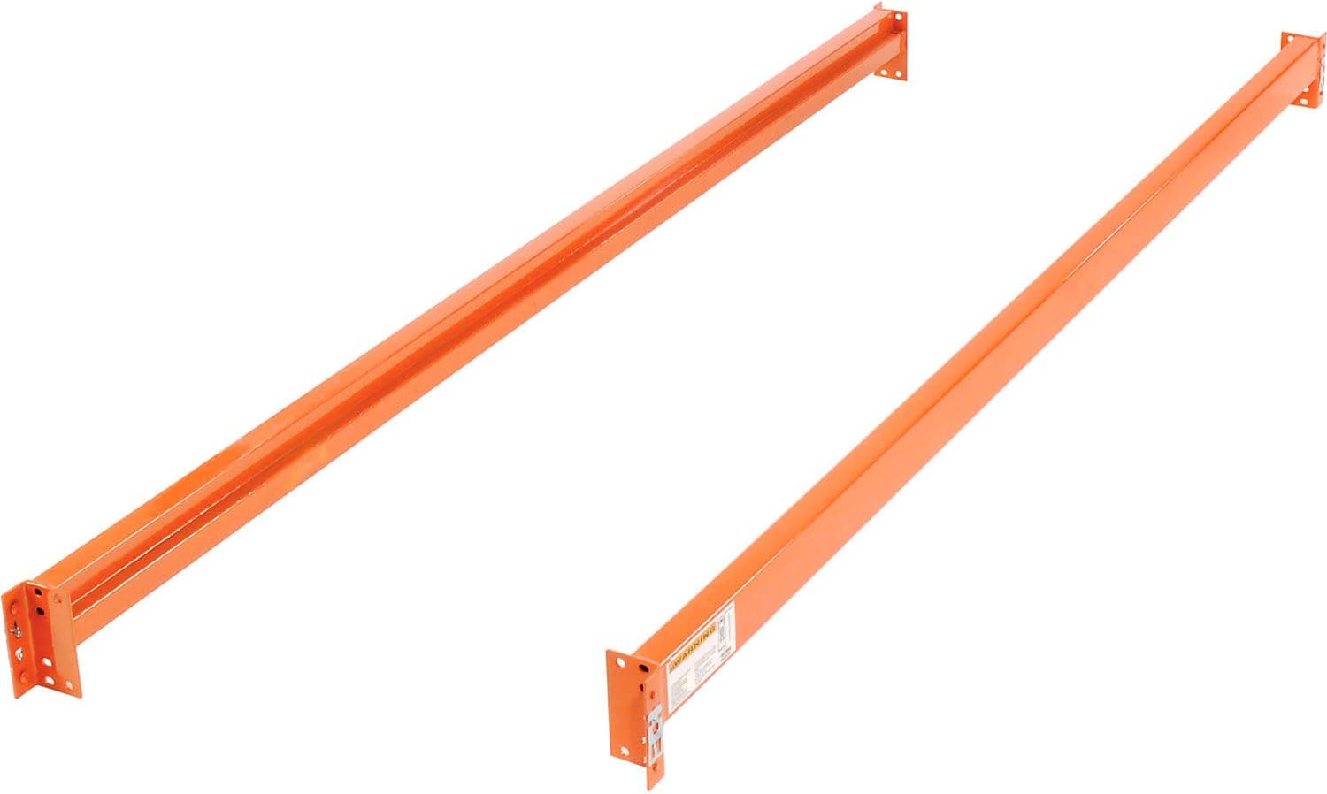 Teardrop Pallet Rack Add-On Unit, 96"W X 48"D x 96"H | 5030 lbs Shelf Capacity, Steel Construction, Orange & Green