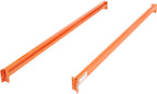 Teardrop Pallet Rack Add-On Unit, 144"W X 48"D X 96"H | 5970 lbs Shelf Capacity, Steel Construction, Orange & Green