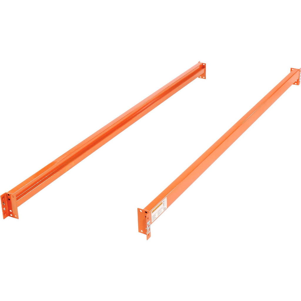 Teardrop Pallet Rack Starter Unit, 96" W X 48" D X 120" H | 5030 lbs Shelf Capacity, Steel Construction, Orange & Green