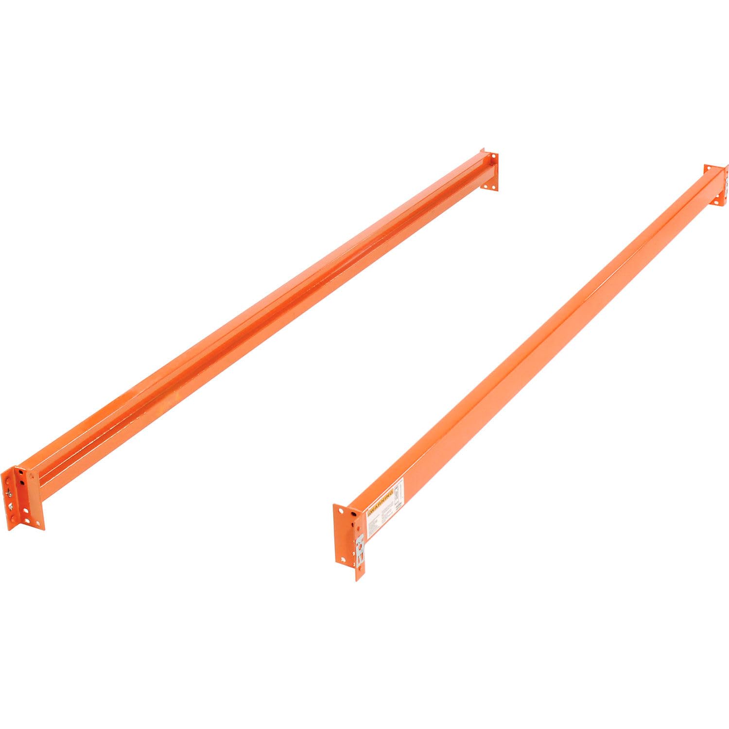 Teardrop Pallet Rack Starter Unit, 96" W X 48" D X 120" H | 5030 lbs Shelf Capacity, Steel Construction, Orange & Green