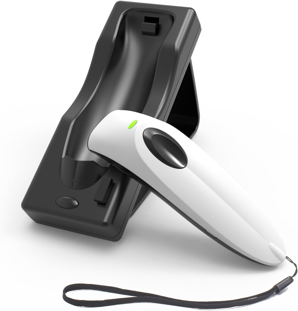 Bluetooth Wireless Handheld Barcode Scanner with Base 2.4G Wireless+USB Wired 1D 2D Barcode Scanner QR PDF417 Data