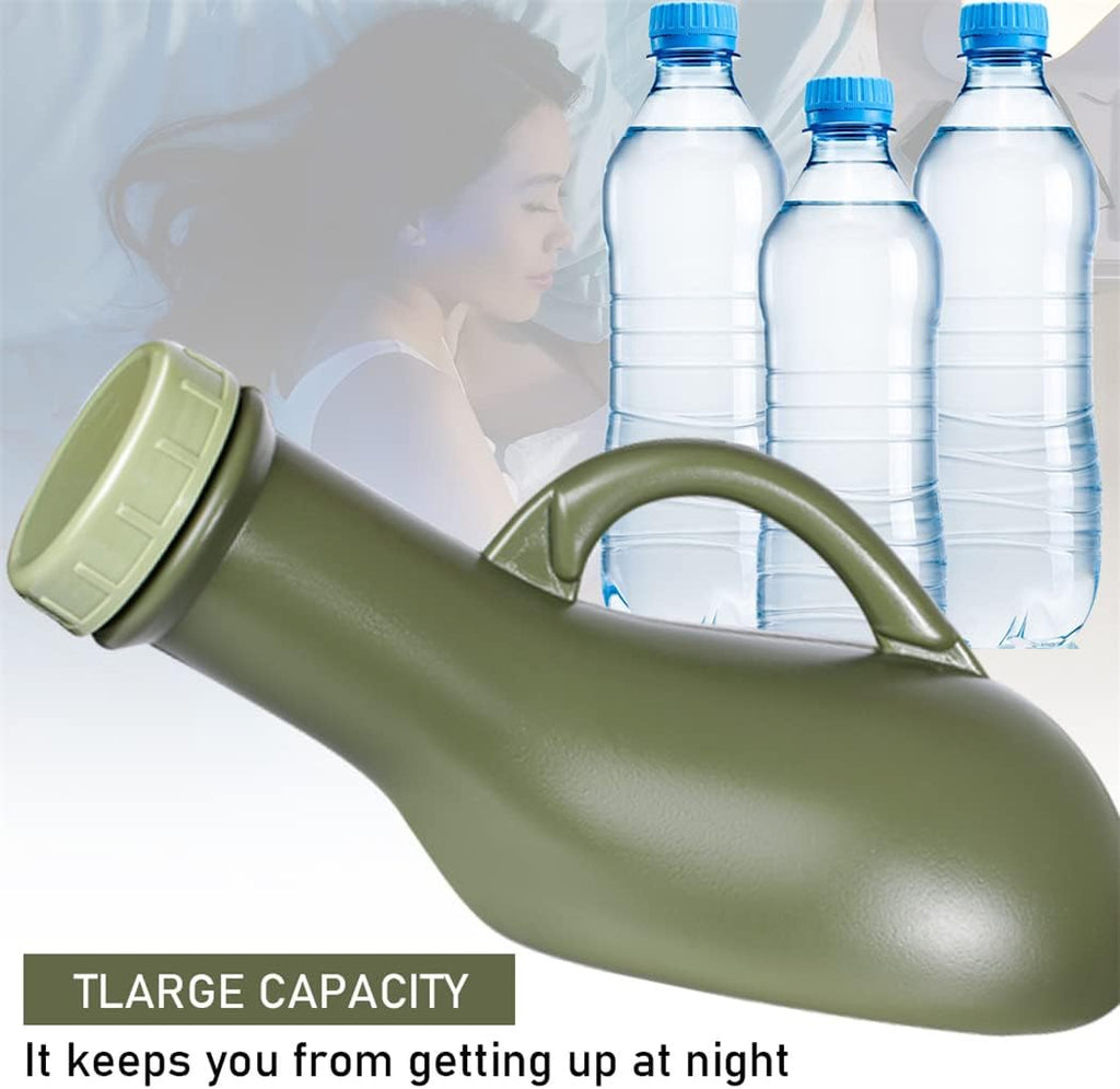 Urinal Travel Toilet Urinal Bottles with Funnel Pee Bottle Urinals Unisex Portable Urine Bottle Pee Container for