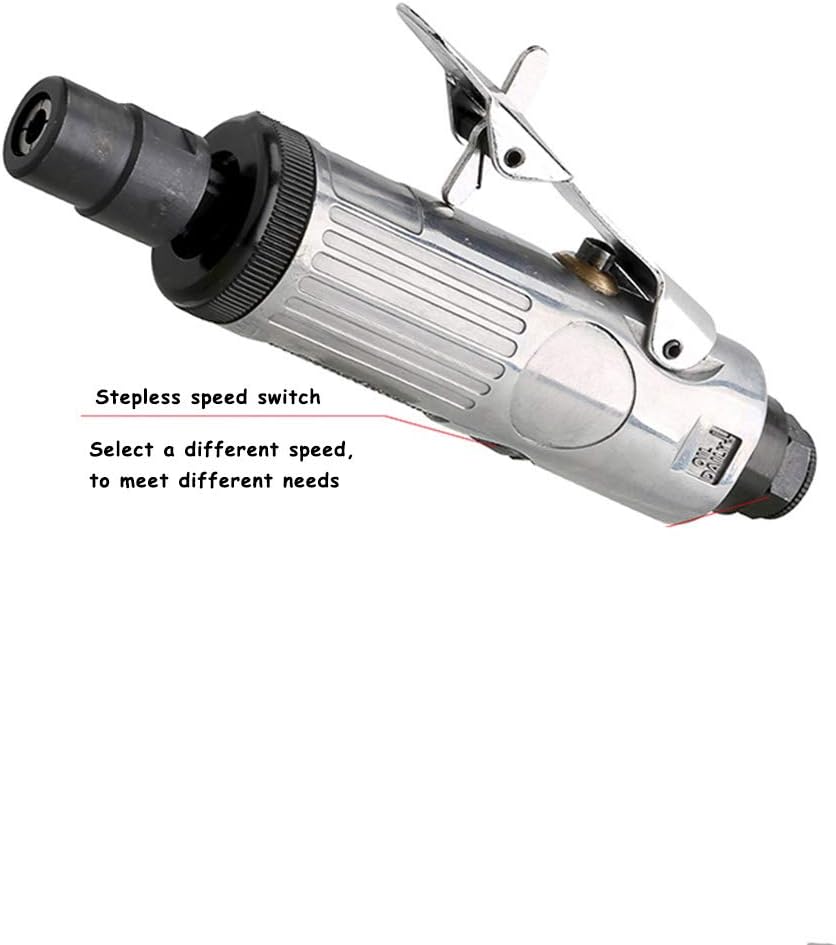 1/4 Inch Air Die Grinder, 25,000 RPM Free Speed, Mini | 1/4 Inch (6MM) and 1/8 Inch (3MM) collet, Compact Size