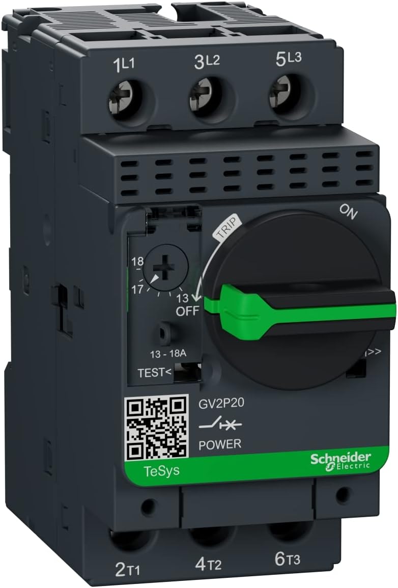 SCHNEIDER ELECTRIC 600-VAC 18-AMP GV2P20 Manual Starter 600VAC 18AMP IEC
