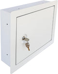 In-Wall Safe with Key Lock, Concealed Heavy-Duty Steel Wall Safe for Documents, Jewelry, Cash & Valuables, Recessed