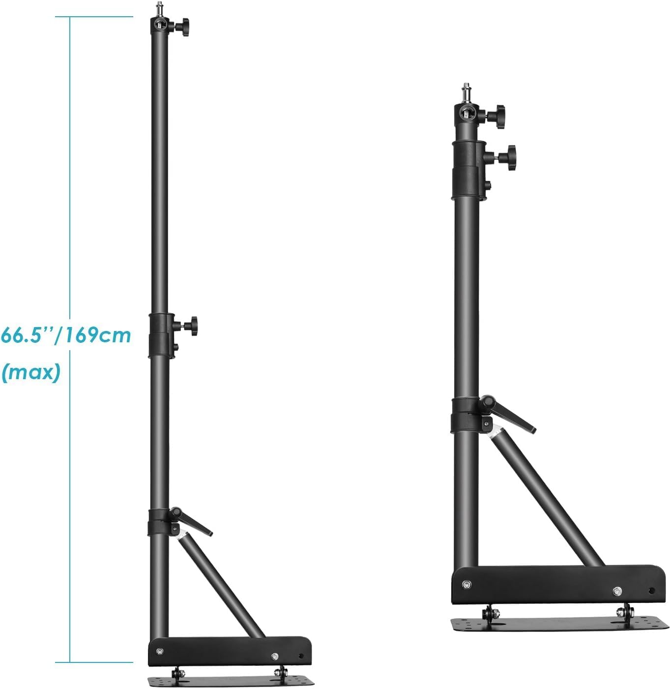 Wall Mounting Boom Arm with Triangle Base for Photography Studio Video Strobe Light Monolight Softbox Umbrella