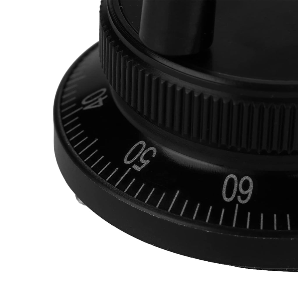 5V 60MM Hand Wheel Pulse Encoder Mill Router Manual Control Aviation Aluminum Rotary Knob Encoder for CNC System (Black)