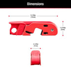 Master Lock Electrical Box Lockout Tagout Safety Lock, 24 Amps, Red 493B