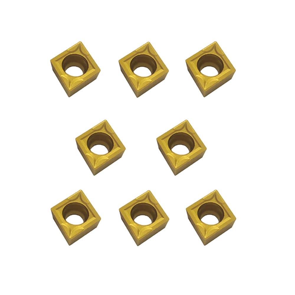 20pcs CCMT09T304/CCMT32.51 Carbide Turning Inserts,CCMT Insert Mutilayer Coated CNC Lathe Replacement Cutters Inserts for Lathe Turning Tool Holder Boring Bar