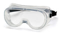 Safety Clear Perforated Goggle, Black Strap, (G201)