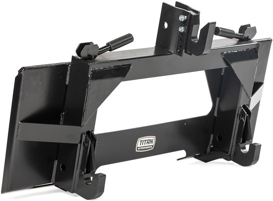 Attachments 3 Point Quick Hitch Adapter, Full Size Universal Quick Tach to Cat 1 Implements, 3,000 LB Weight