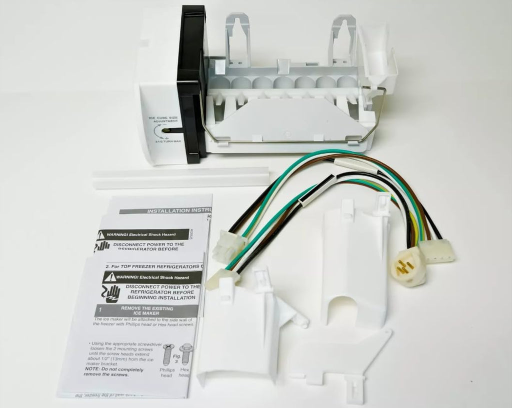 Refrigerator Ice Maker Assembly for GE GTS21FMKBES GTS21FMKCES GTS21FMKDES GTS21FSKBSS GTS21FSKCSS GTS21FSKDSS GTS21FSKESS GTS21KCXABB GTS21KCXAWW GTS21SCXASS GTS22JCPDRCC GTS22JCPDRWW GTS22KCPARCC