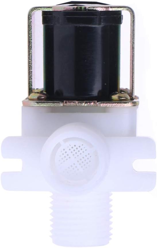 Beduan Plastic Water Solenoid Valve Normally Closed, DC 24V 1/2" G Male Elbow For Washing machine Replacement Part