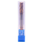 1/4" 4 Flute Solid Carbide Square End Mill, Double End, TiSiN Coated