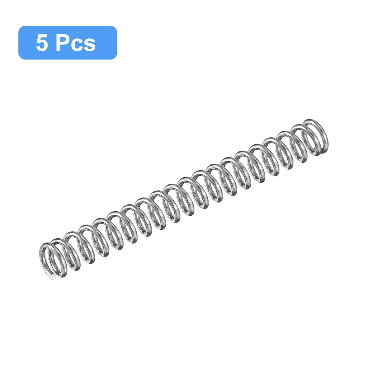 5Pcs Compression Spring 304 Stainless Steel 5mmOD,0.8mmWD,50mmFL
