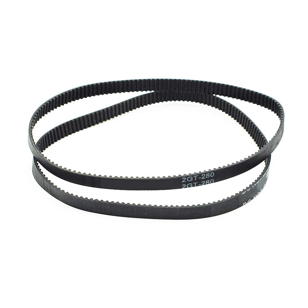 GT2 Timing Belt, 280mm Length, 6mm Width, 2Pcs