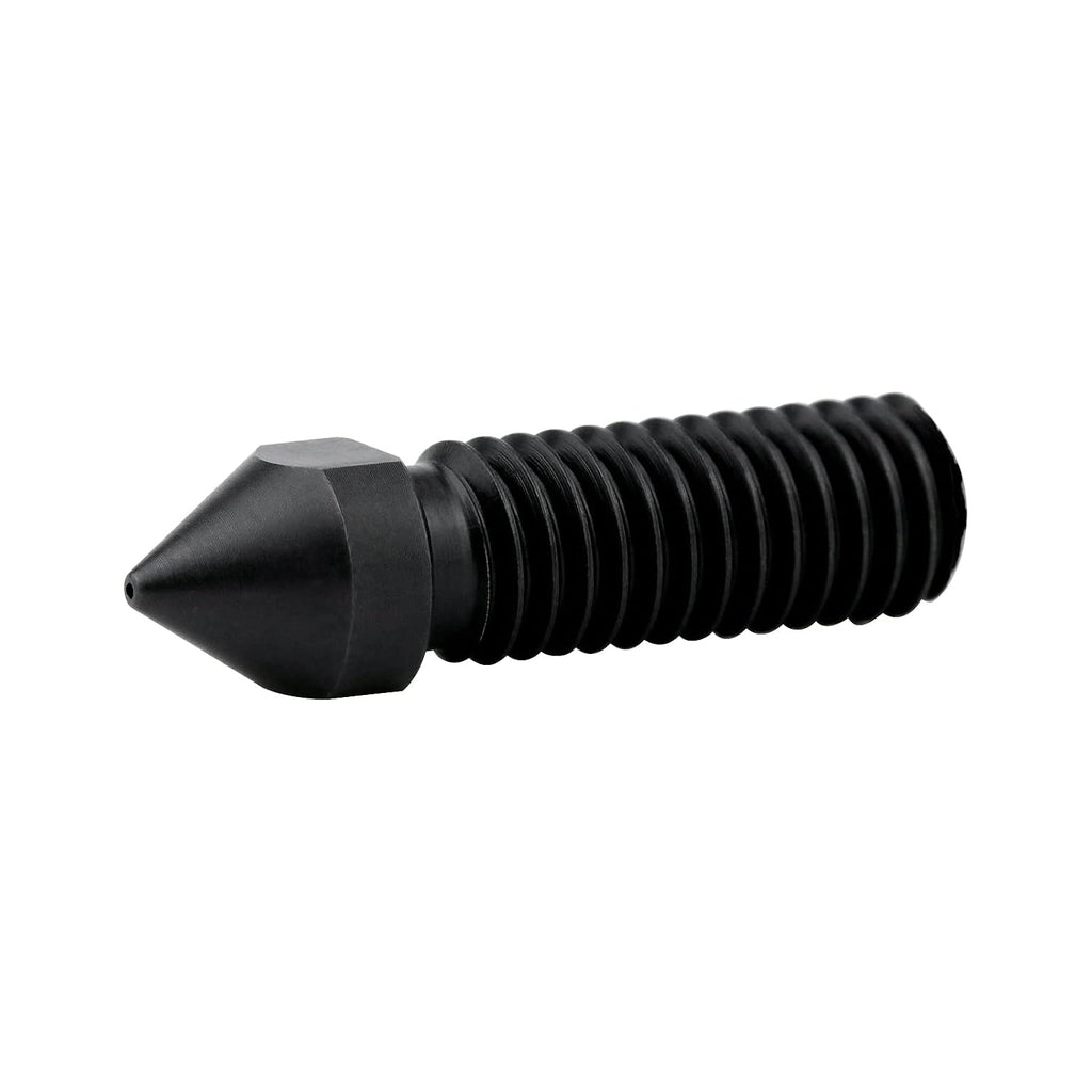 M6 High Temperature High Flow Hardened Steel Nozzle 0.4mm Compatible with 1.75mm 3D Printer Volcano Hotend Heat Block