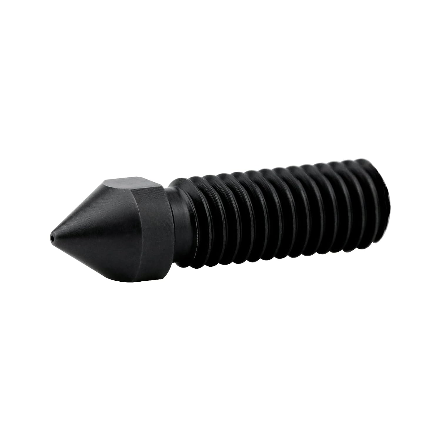 M6 High Temperature High Flow Hardened Steel Nozzle 0.4mm Compatible with 1.75mm 3D Printer Volcano Hotend Heat Block