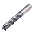 1/2" 4 Flute Solid Carbide Long Square End Mill, 4" OAL, AlTiN Coated