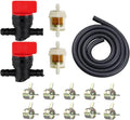 Fuel Line Filter Valve Kit Compatible with Briggs & Stratton 692008 494768 298090 Fits John Deere Kawasaki Kohler Toro1038 493960 394358 49019-7001 25 050 02 Small Engines Lawn Mowers